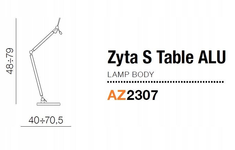 Azzardo Tischlampengestell Zyta AZ2307 