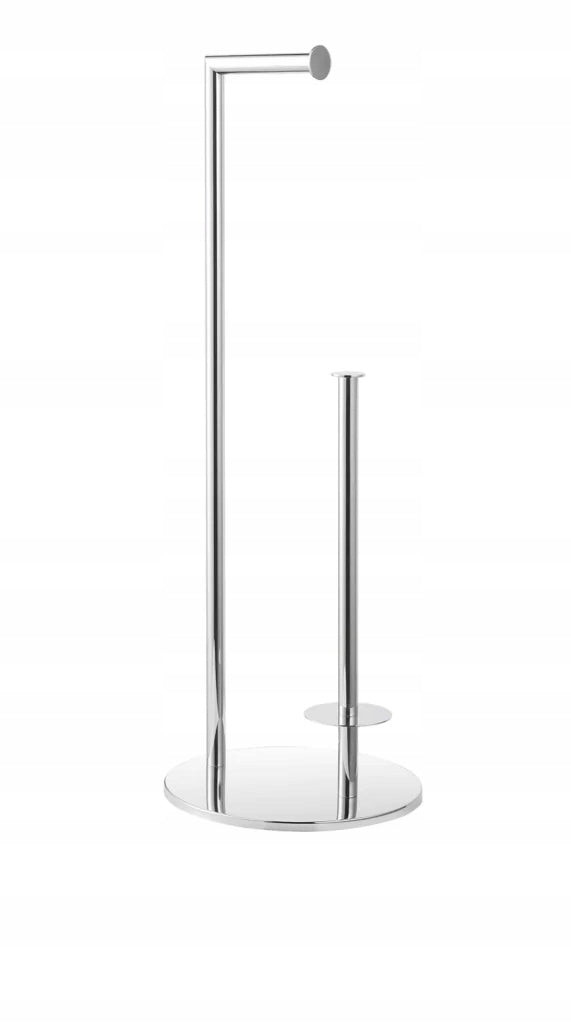 Stella Stand for Toilet Paper + Spare Rolls / Round / Polish Steel