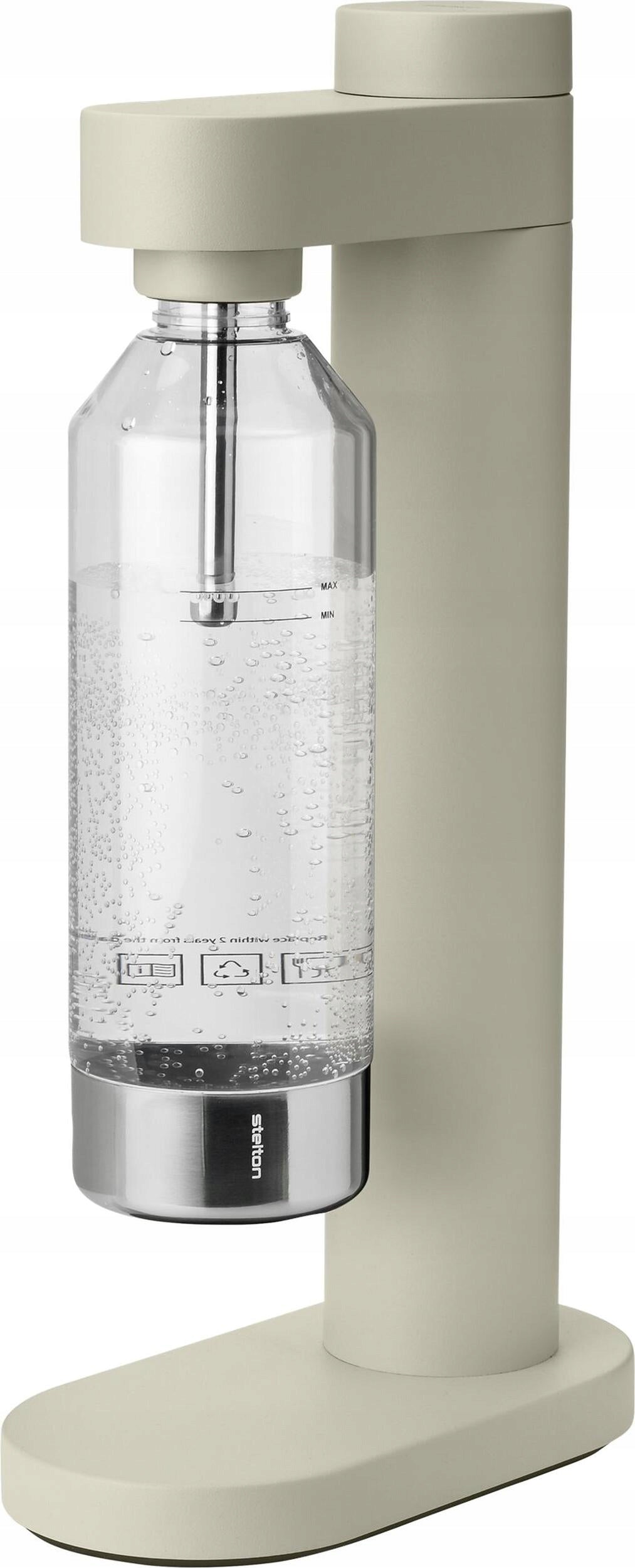 Stelton BRUS Saturator Steel Maker for Carbonated Water / Sand Matte