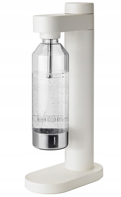 Stelton BRUS Saturator Steel Maker for Carbonated Water / White