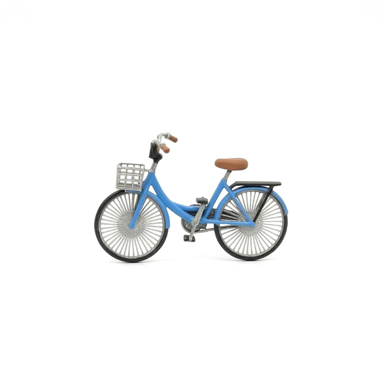 Step Through Two Wheeler Model Detailed 1/64 Scale Two Wheeler Blue