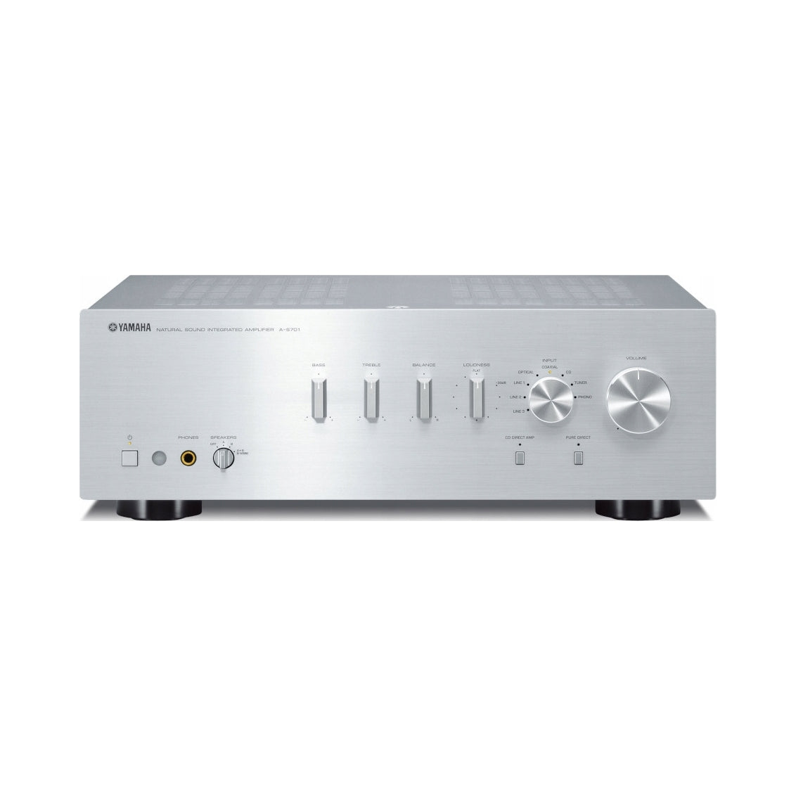 Stereo Amplifier Yamaha A-S701 Stereo Silver, 2x130W, DAC, Remote Control Manufacturer code A-S701