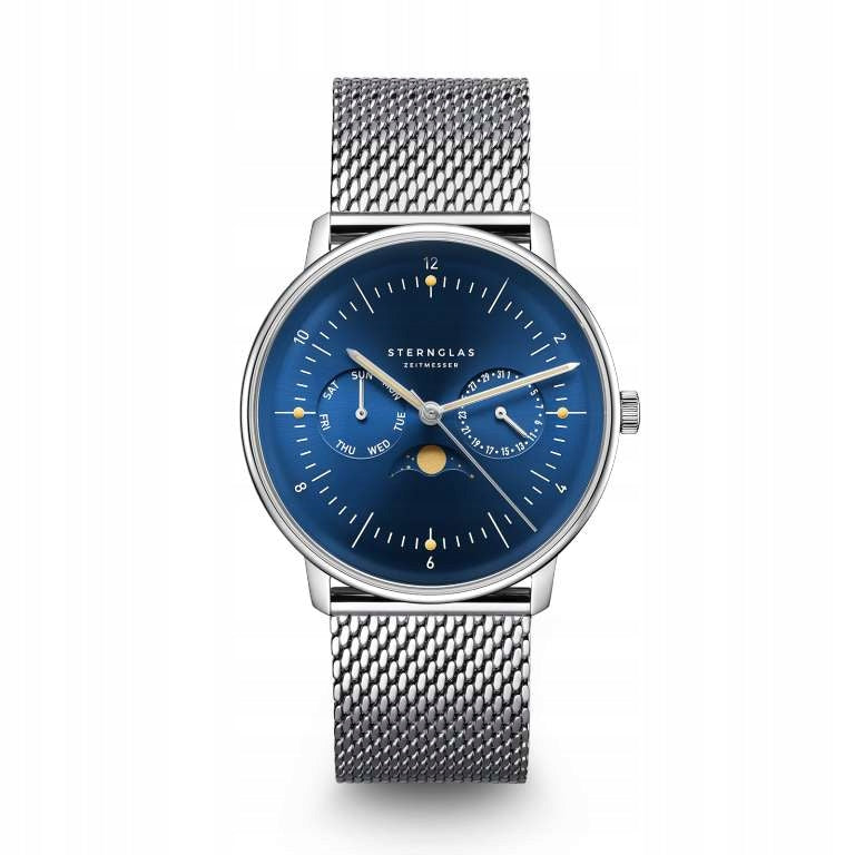 Sternglas Naos Moonphase watch, 38mm