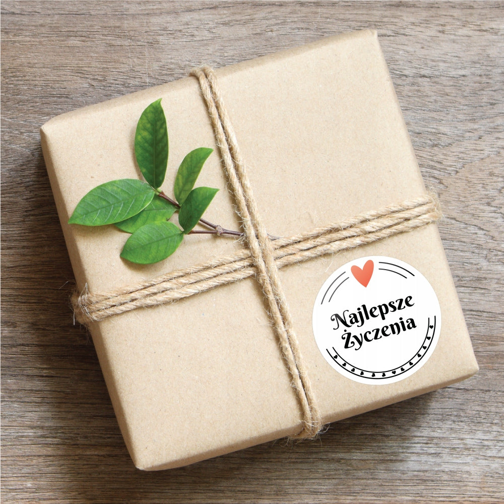 Sticker BEST WISHES birthday gift 48pcs Material paper