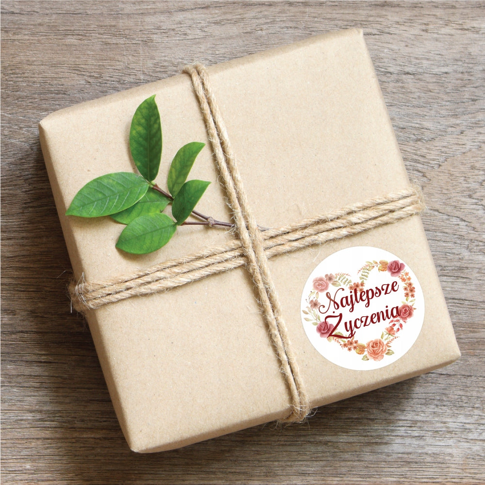 Sticker BEST WISHES gift 48pcs Brand NTI
