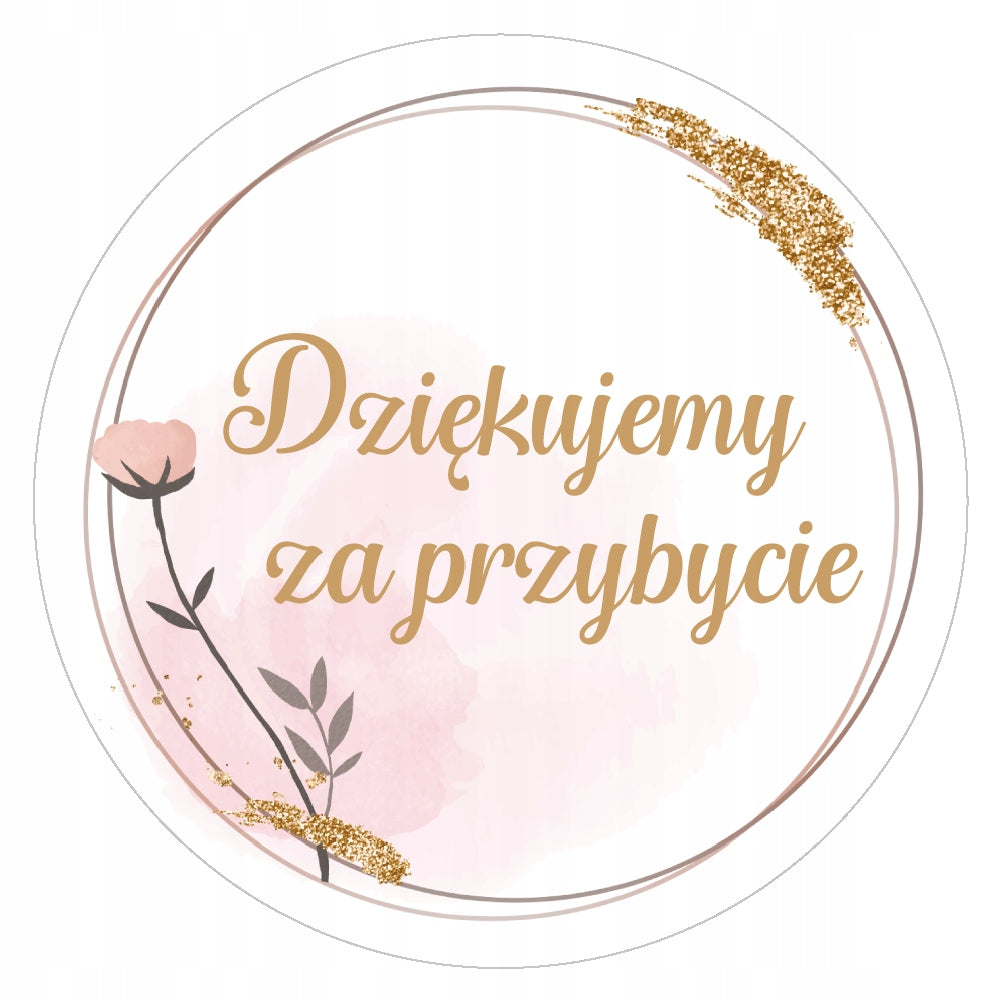 Sticker, WEDDING THANK YOU FOR COMING fi55 48pcs