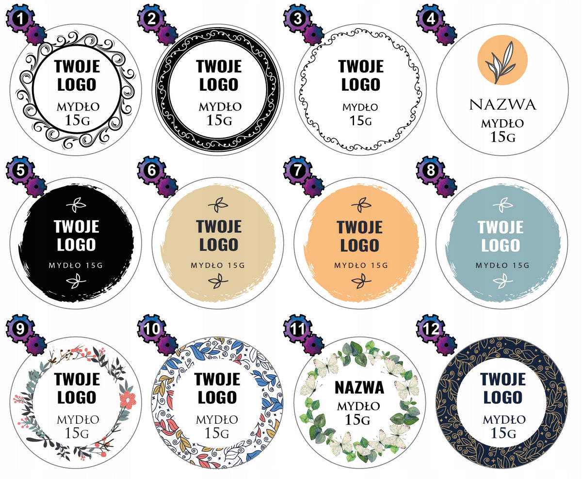 Sticker labels for HOTEL SOAPS 100 pcs Material foil