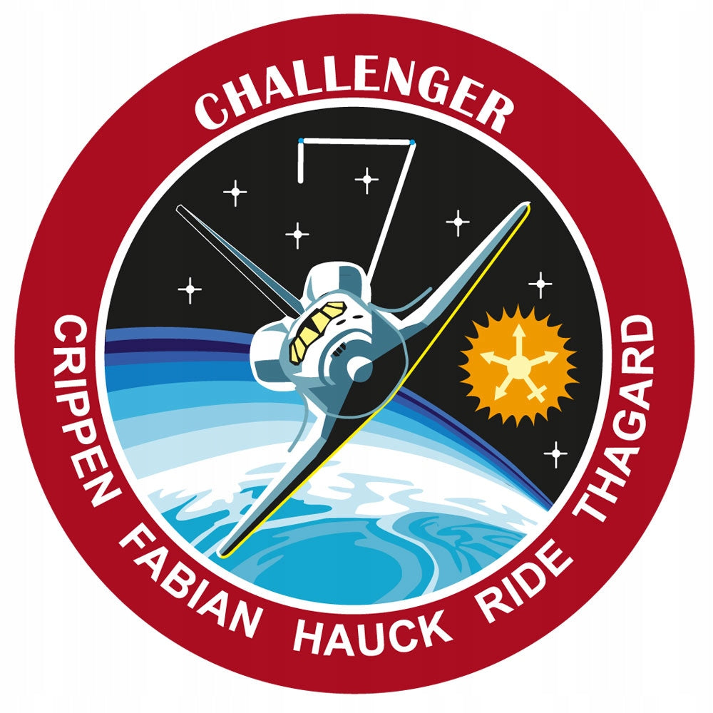 Sticker second mission shuttle Challenger sticker STS-7