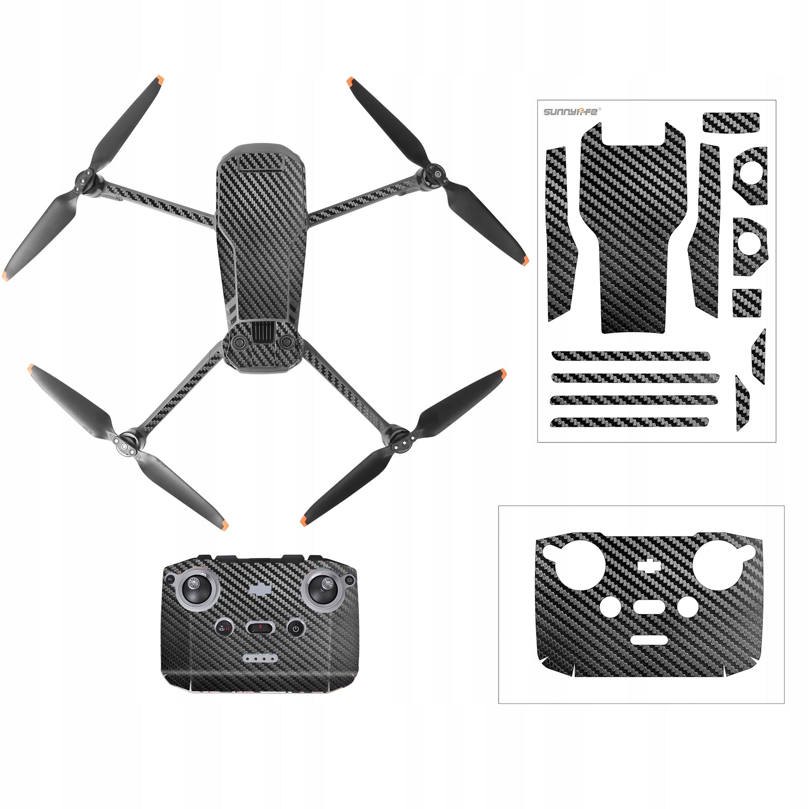 Sticker set SUNNYLIFE Sticker DJI MAVIC 3 Black Carbon (M3-TZ89-9)
