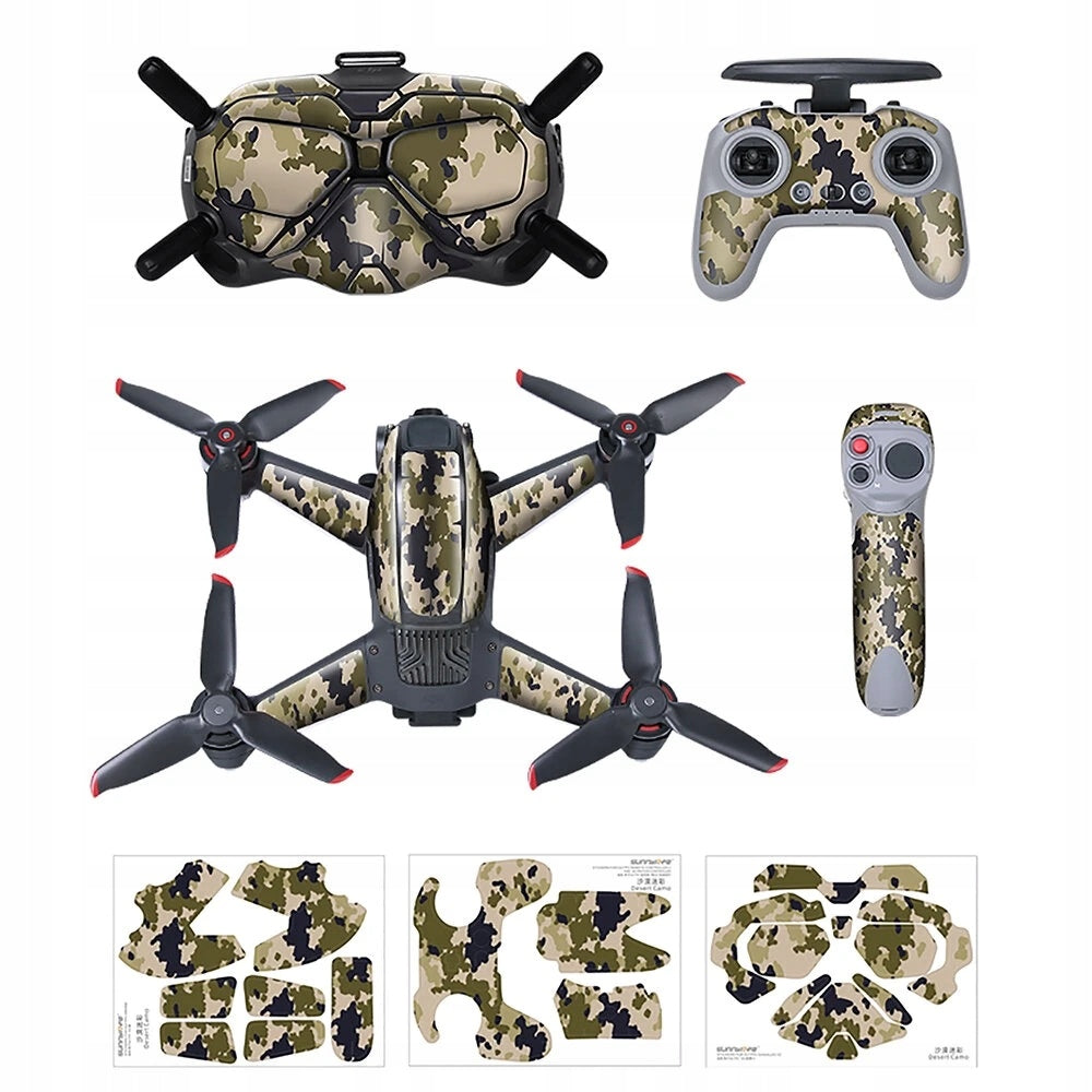 Sticker set SUNNYLIFE Sticker Film DJI FPV - Camo (FV-TZ454-6)