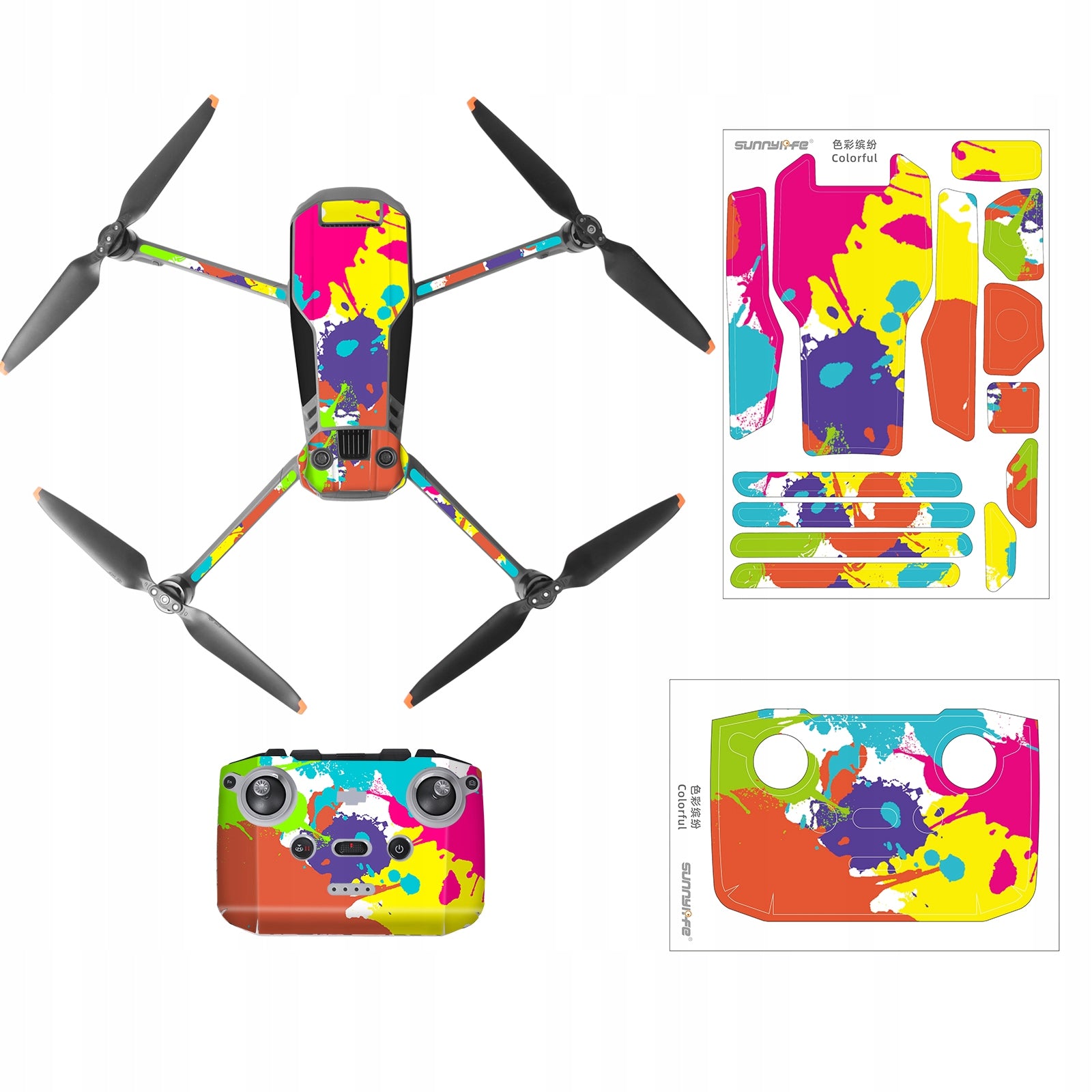 Sticker set SUNNYLIFE Sticker for DJI MAVIC 3 - Colorful (M3-TZ88-5)