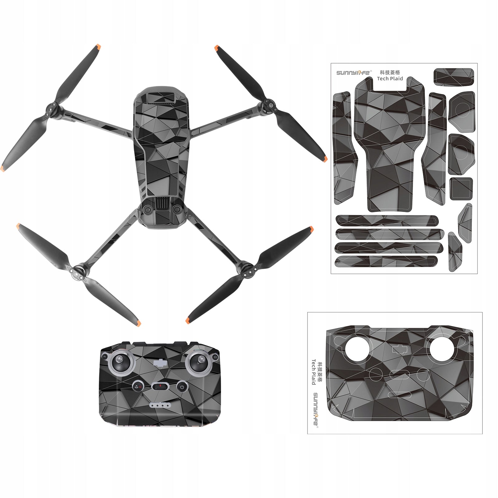 Sticker set SUNNYLIFE Sticker for DJI MAVIC 3 - Tech Plaid (M3-TZ88-8)
