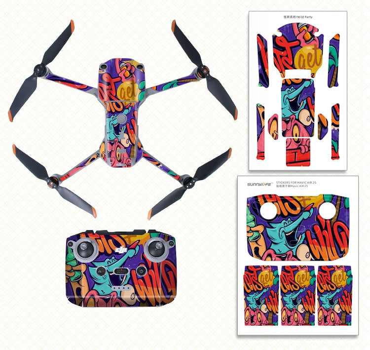 Sticker set Sticker DJI MAVIC AIR 2S - Party
