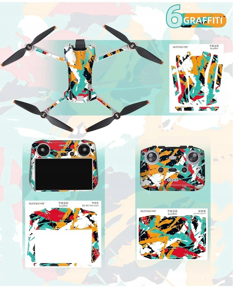 Sticker set Sticker for DJI MINI 3 + RC-N1 drone (MM3-TZ548-6) Brand Sunnylife