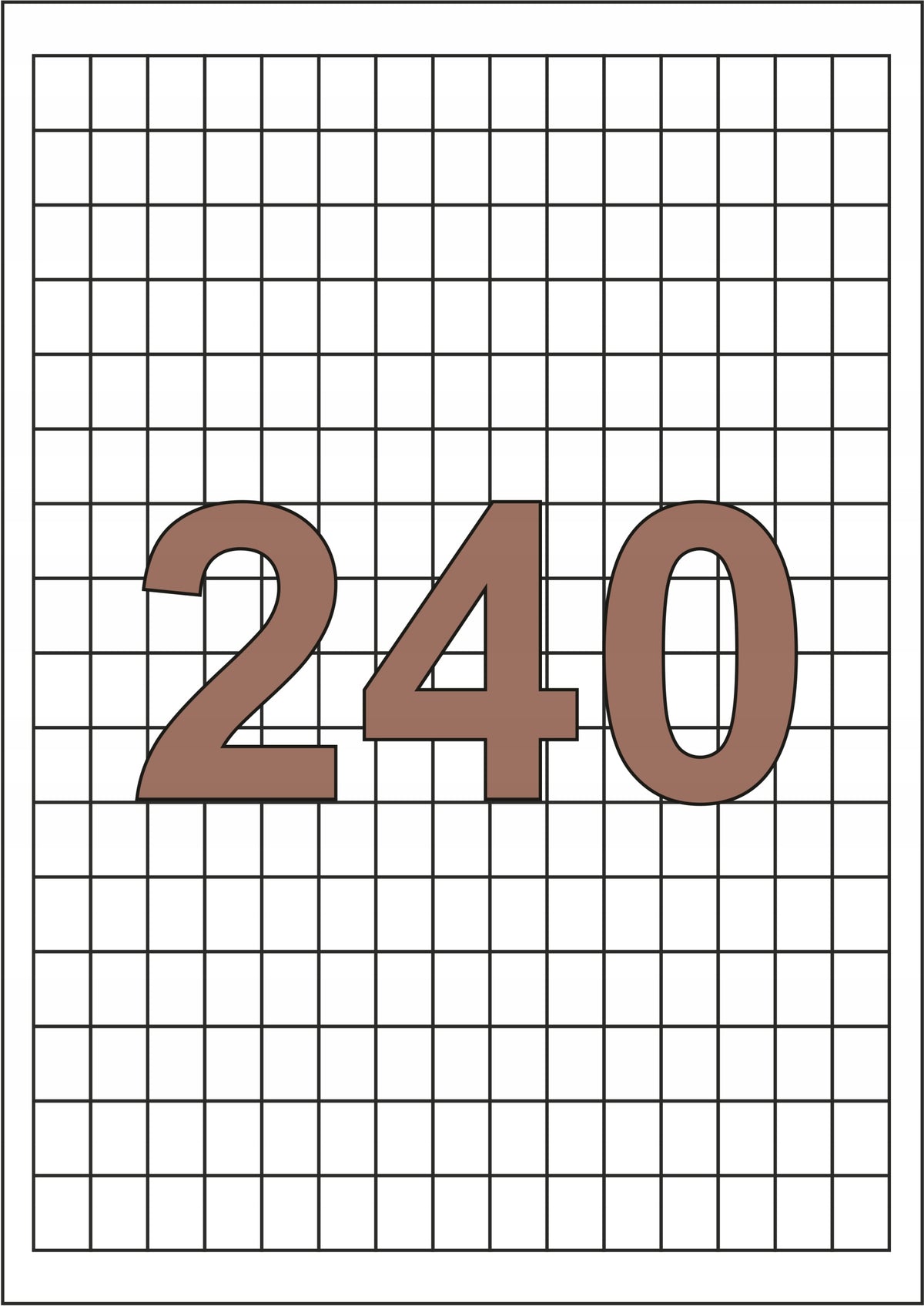 Sticker stickers 13x17 sheet A4 in GLOSS/100pcs Manufacturer code 3207