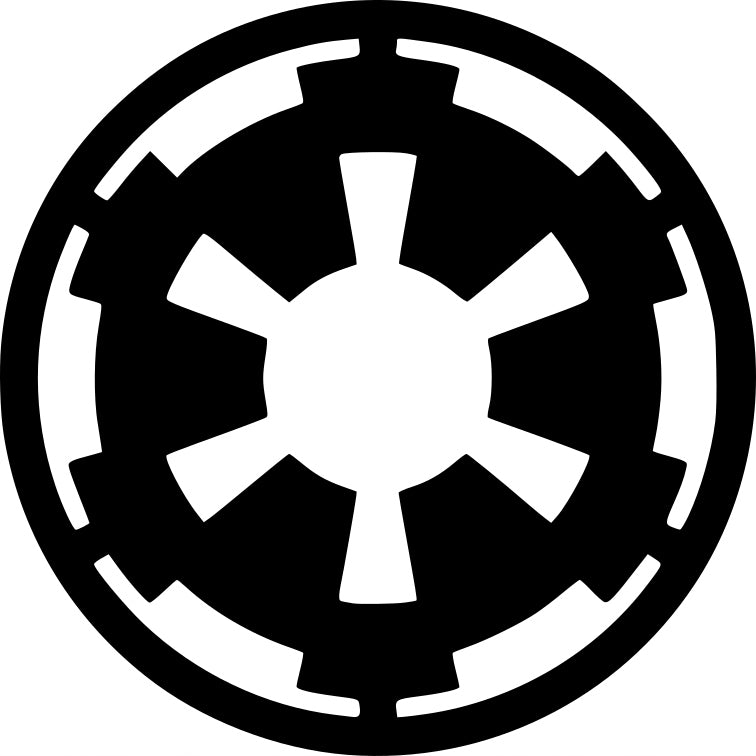 Sticker without background car Star Wars EMPIRE 10 x 10 cm