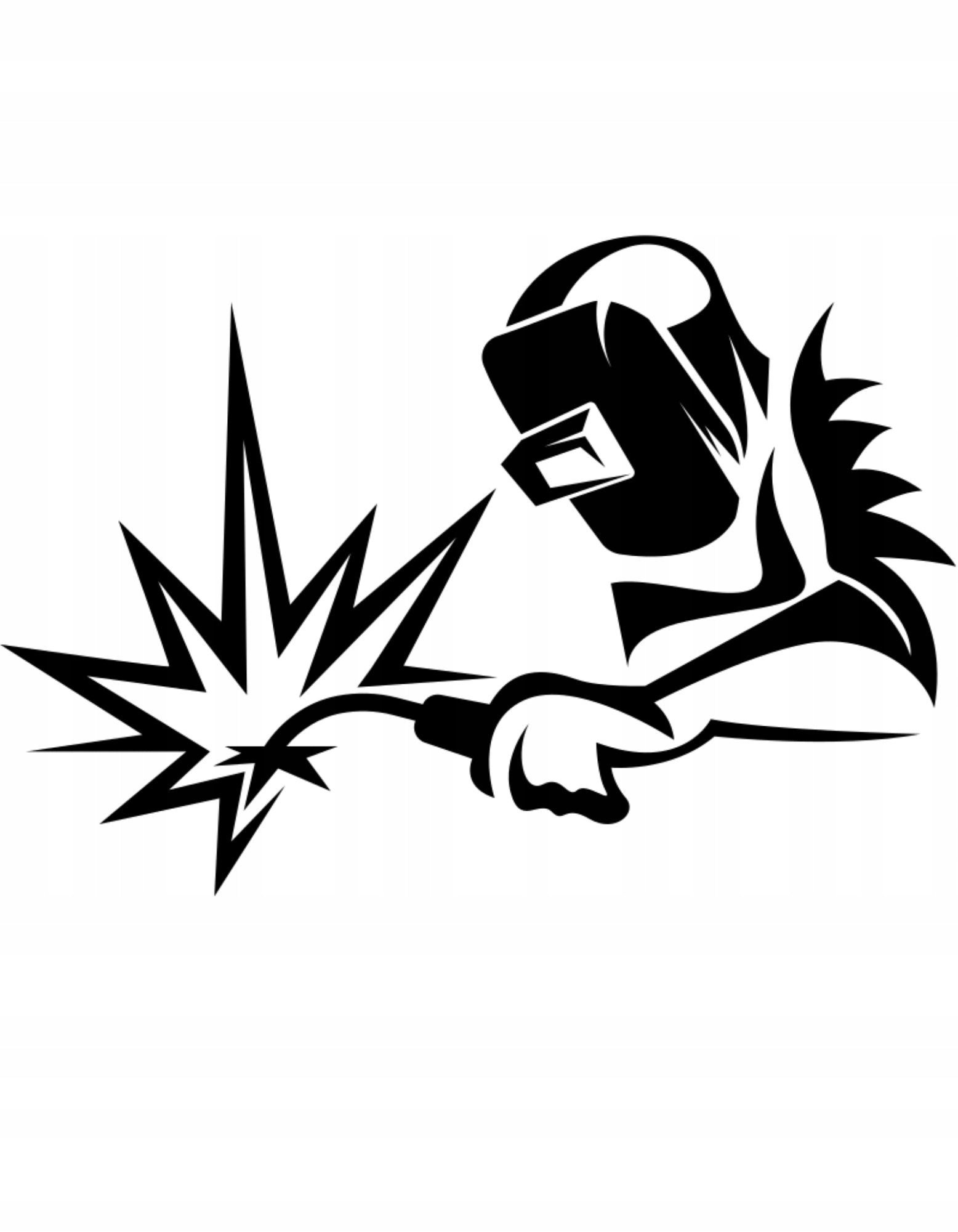 Sticker without background car WELDER WELDING 12 x 17,4 cm