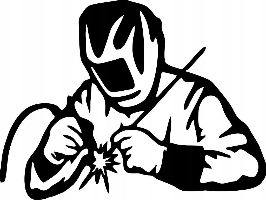 Sticker without background car WELDER WELDING 14 x 18,7 cm