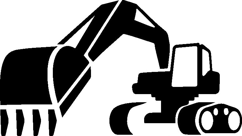 Sticker without background car construction machine EXCAVATOR CHARGER 12 x 21,3 cm