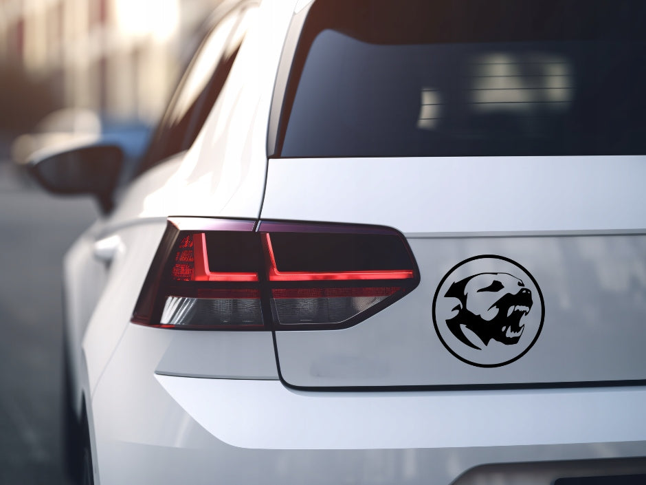 Sticker without background car motorcycle glass laptop ANGRY DOG 18 x 18 cm EAN (GTIN) 5906379675717
