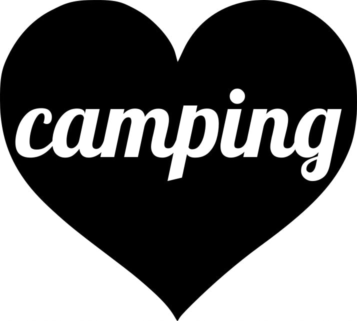 Sticker without background for car CAMPING 18 x 20,0 cm