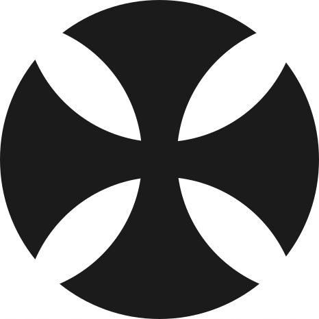 Sticker without background for car CROSS TEMPLARS 12 x 12,0 cm