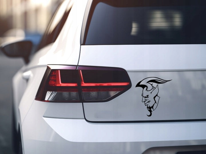Sticker without background for car DEVIL WITH HORNS devil 17 x 16,0 cm EAN (GTIN) 5904933320233