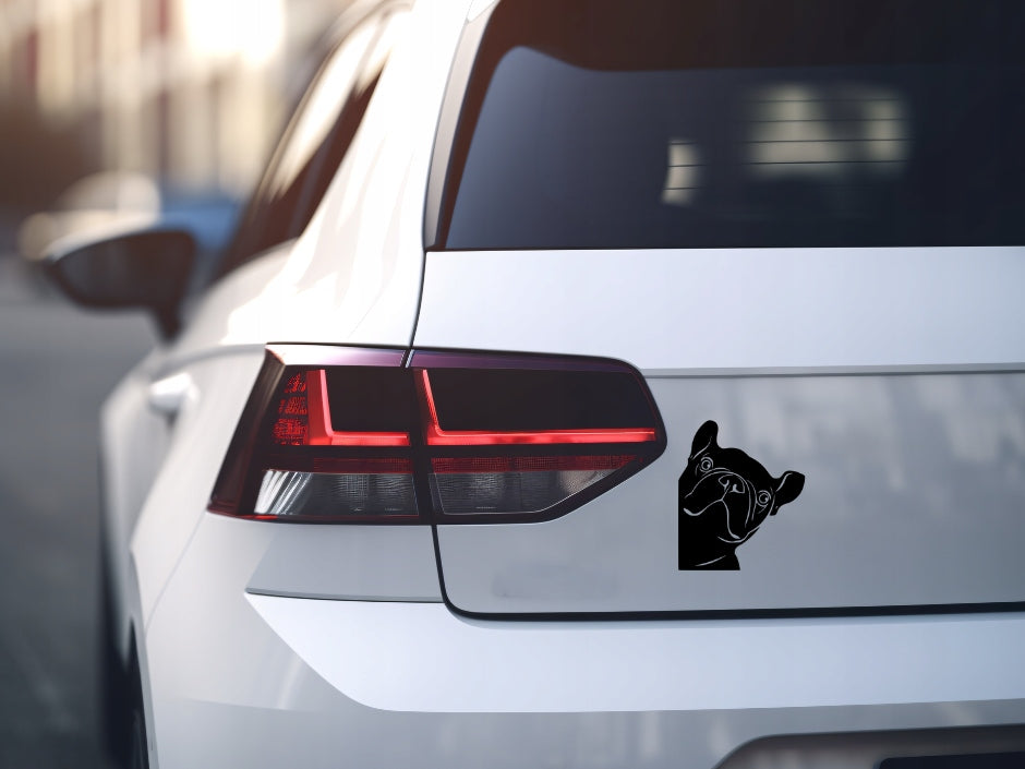 Sticker without background for car FRENCH BULLDOG 16,5 x 14 cm EAN (GTIN) 5904933328512