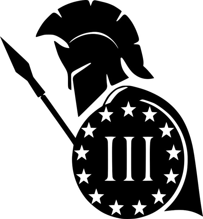 Sticker without background for car GLADIATOR warrior 18 x 16,7 cm