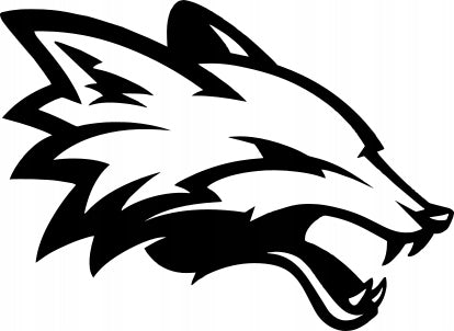 Sticker without background for car HEAD FOX 10 x 13,7 cm