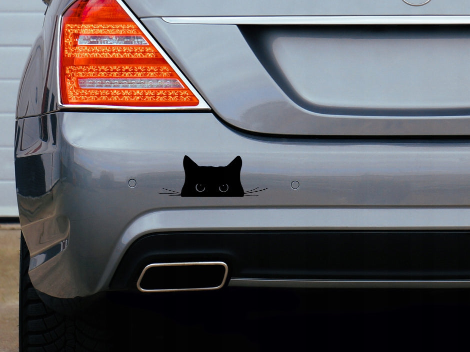 Sticker without background for car KITTEN WITH MUSTACHE 6 x 15,8 cm EAN (GTIN) 5904933327294