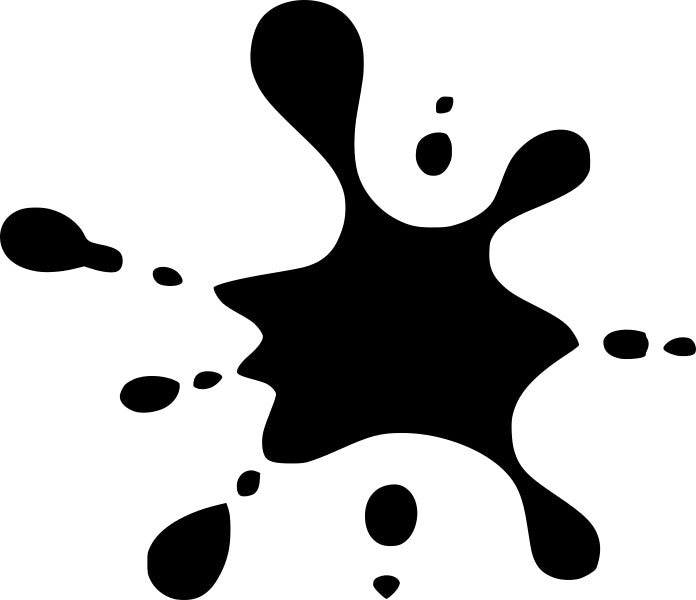 Sticker without background for car KLEKS STAIN 13 x 15,1 cm
