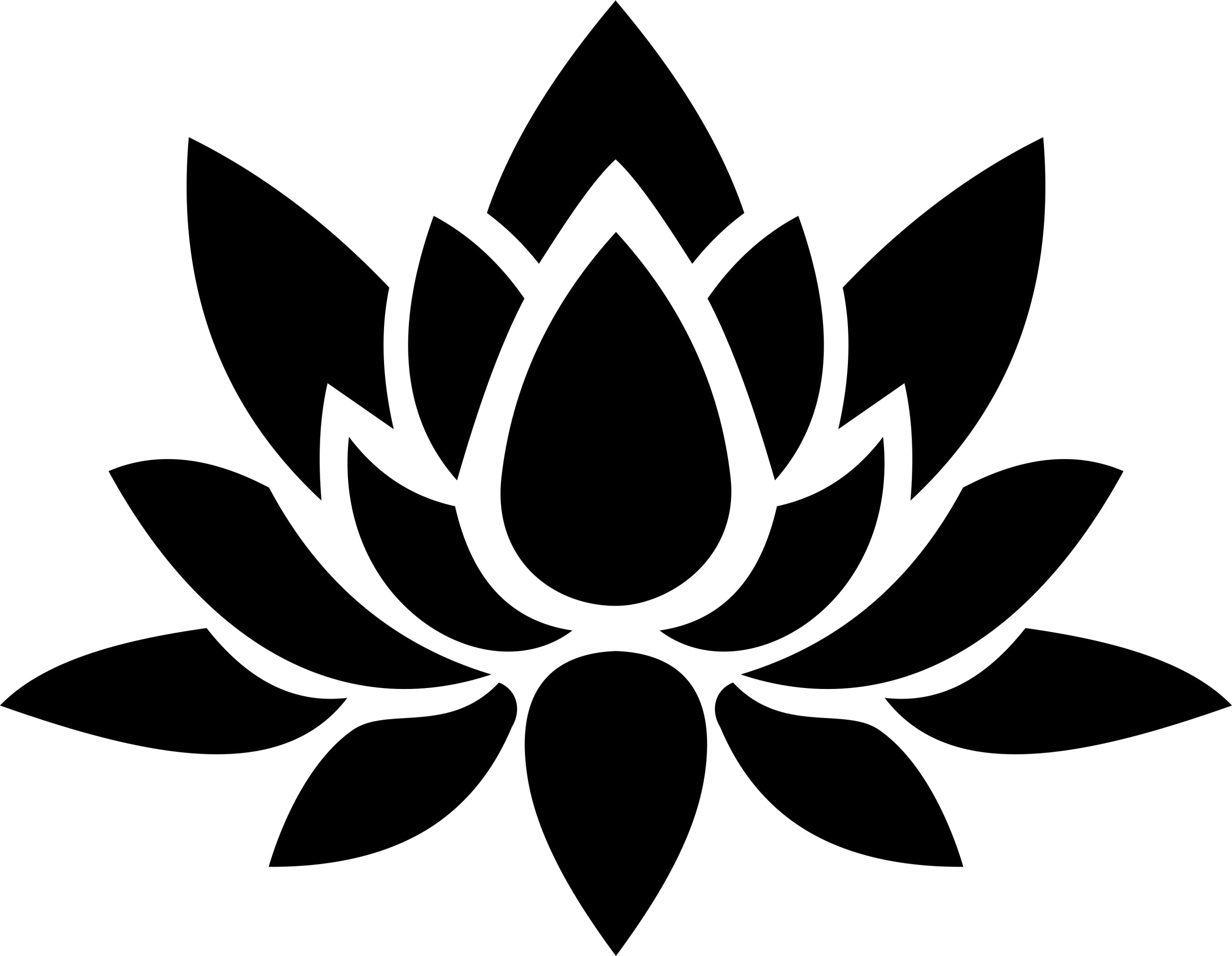 Sticker without background for car LOTUS FLOWER 10 x 12,9 cm
