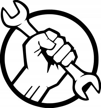 Sticker without background for car MECHANIC workshop key 19 x 17,8 cm