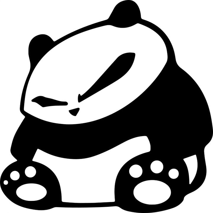 Sticker without background for car MISIO PANDA 12 x 12,0 cm