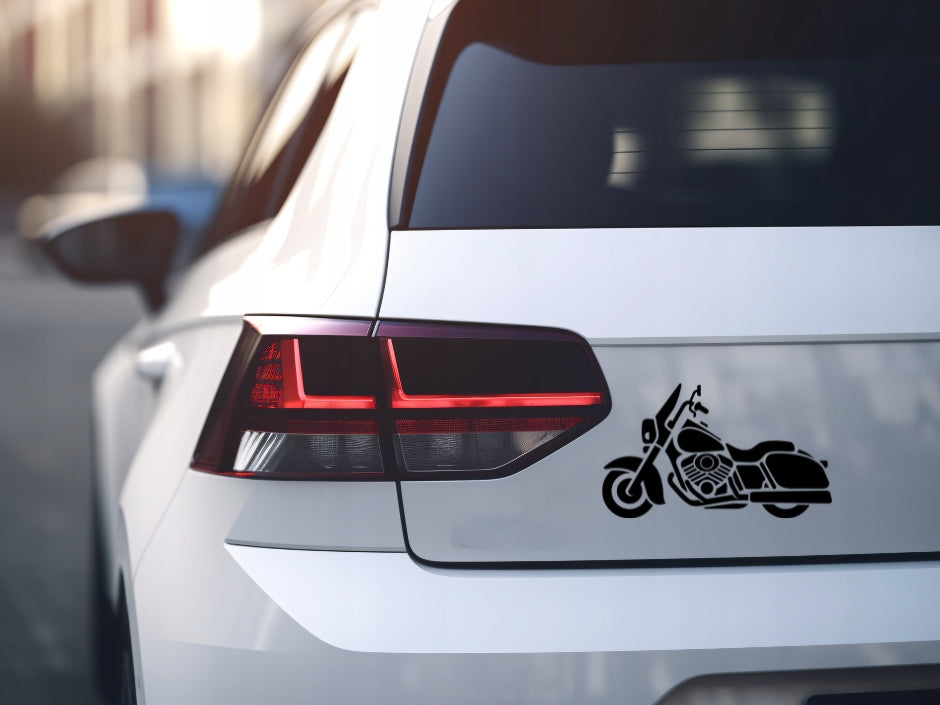 Sticker without background for car MOTORCYCLE CHOPPER 12 x 20,3 cm EAN (GTIN) 5904933326693