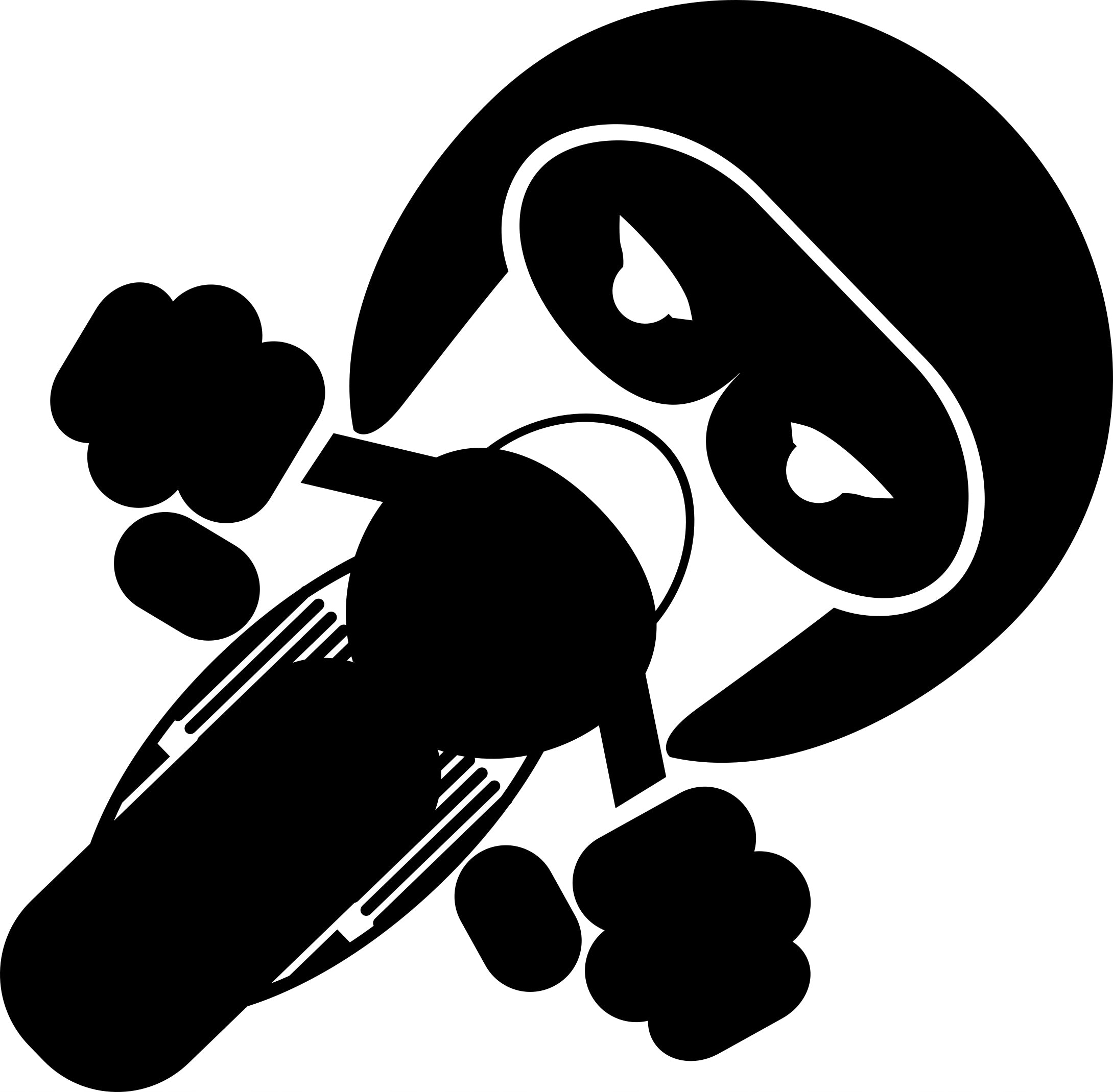 Sticker without background for car MOTORCYCLIST 18 x 18,3 cm