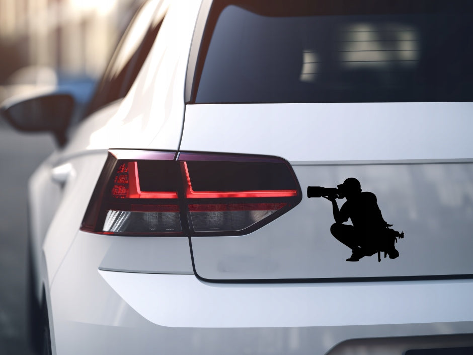 Sticker without background for car PHOTOGRAPHER CAMERA 18 x 20,6 cm EAN (GTIN) 5904933324262