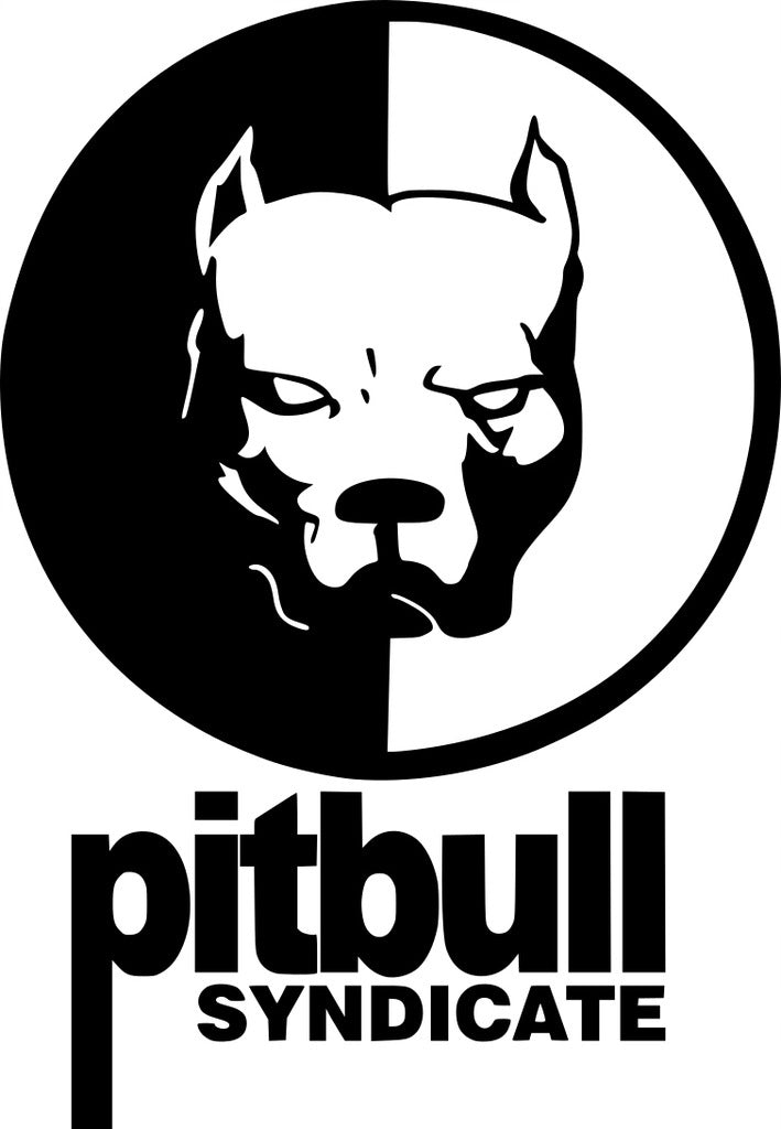Sticker without background for car PITBULL SYNDICATE 24 x 16,7 cm