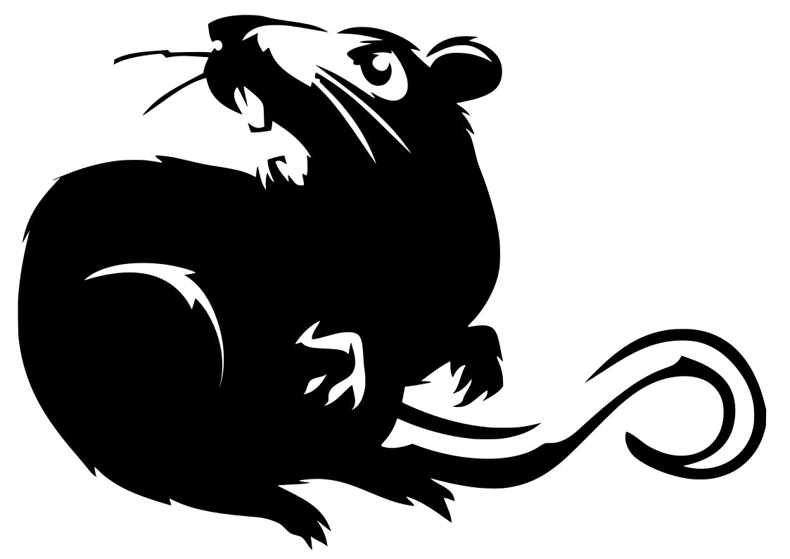 Sticker without background for car RAT 16 x 22,3 cm
