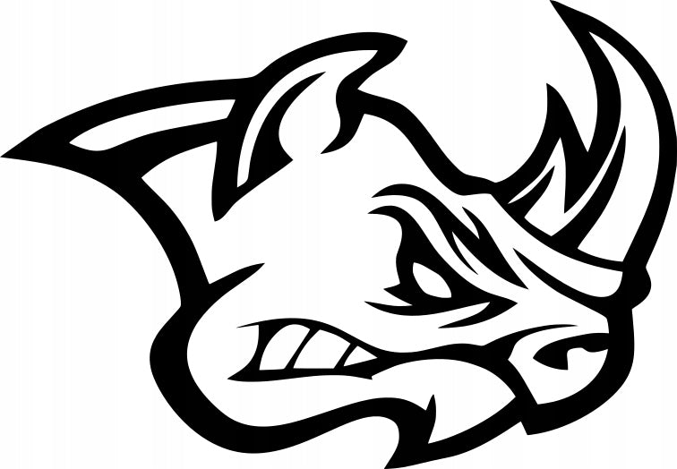 Sticker without background for car RHINO 10 x 14,4 cm