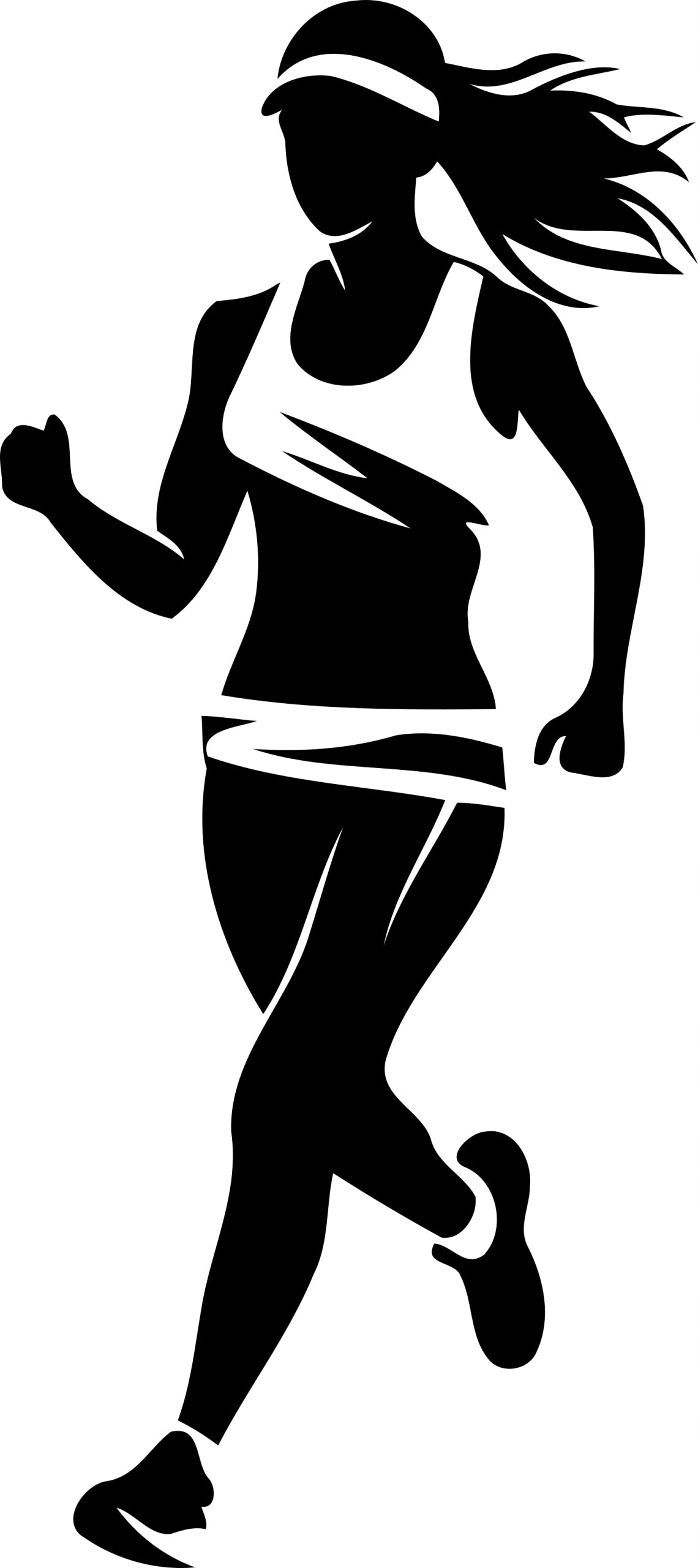 Sticker without background for car RUNNING JOGGING runner 15 x 6,7 cm