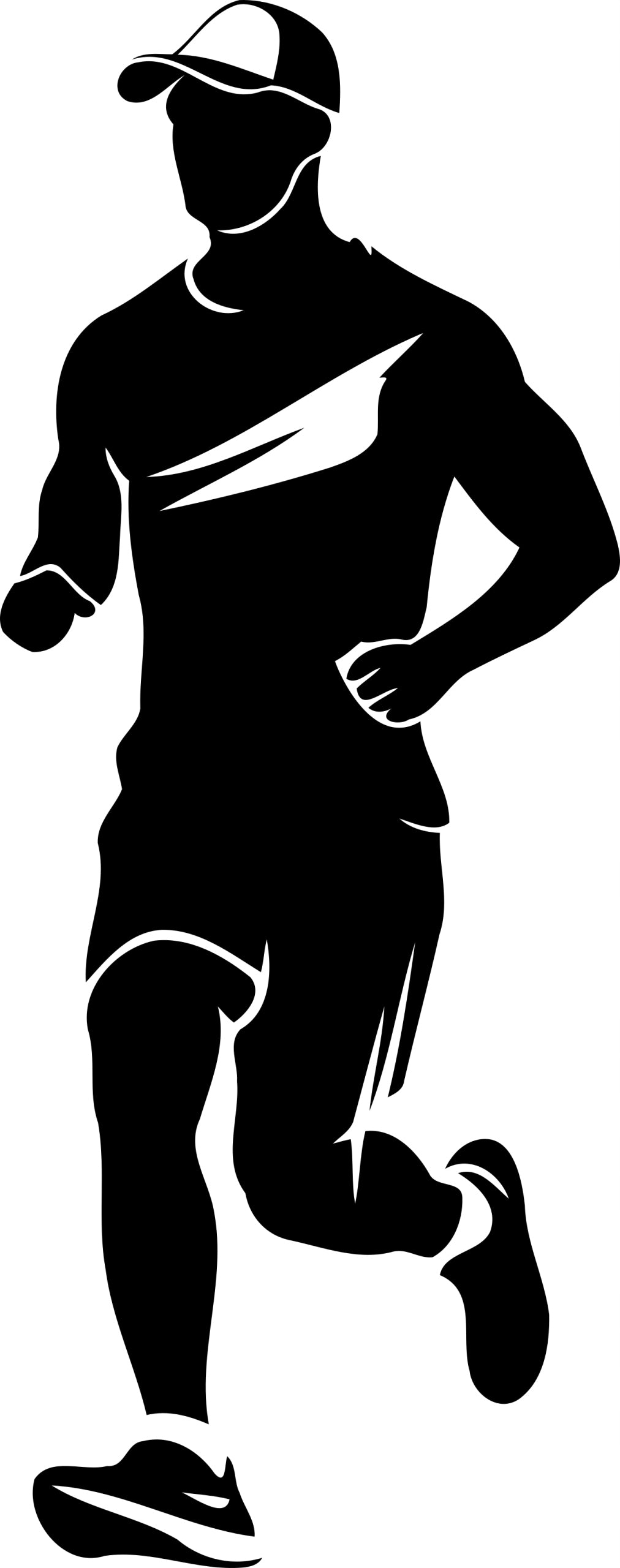 Sticker without background for car RUNNING JOGGING runner 21 x 8,3 cm
