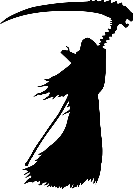 Sticker without background for car SCYTHE DEATH REAPER 21 x 14,8 cm