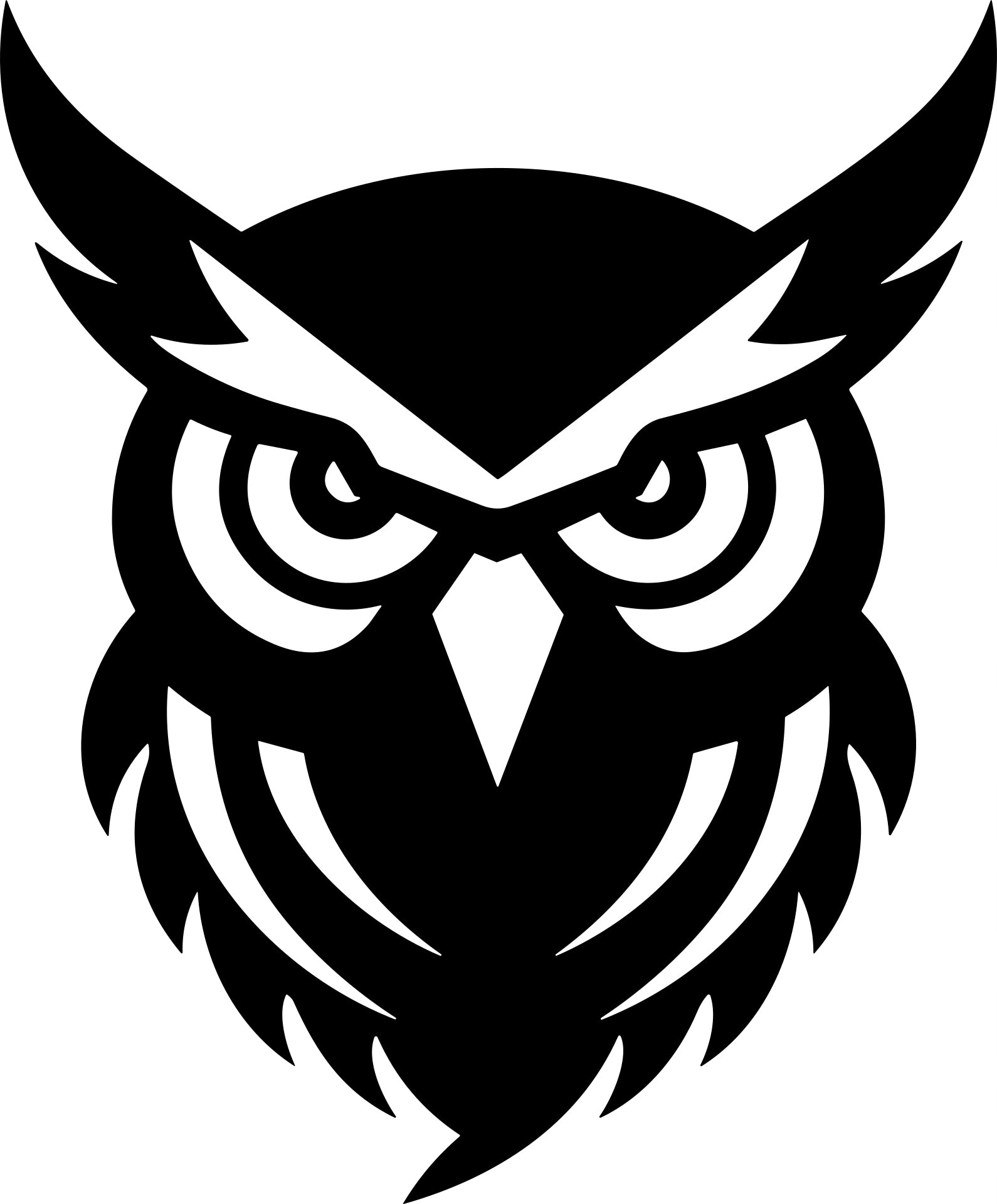 Sticker without background for car SOWA 18 x 14,9 cm