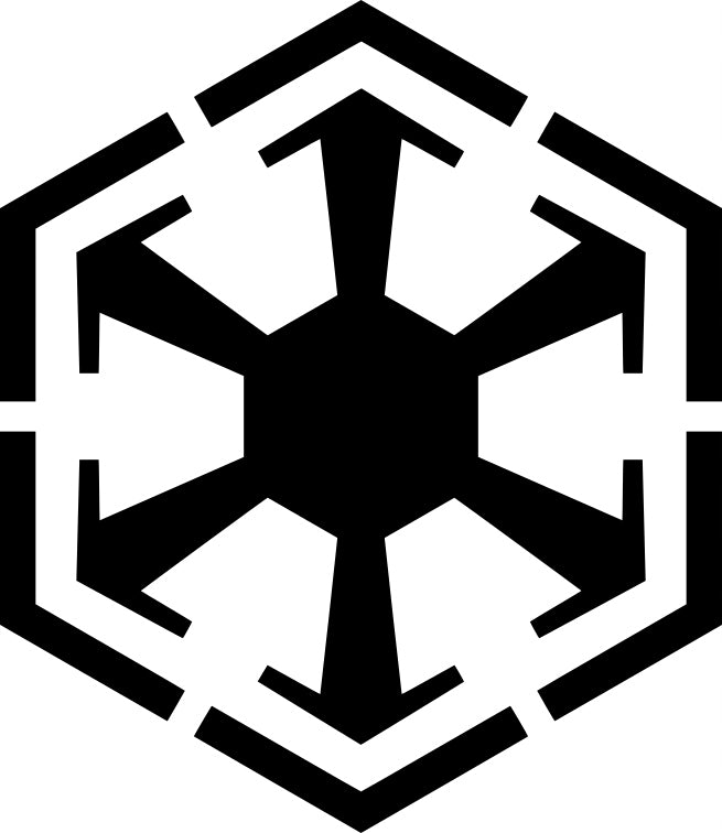 Sticker without background for car STAR WARS Sith 10 x 8,7 cm