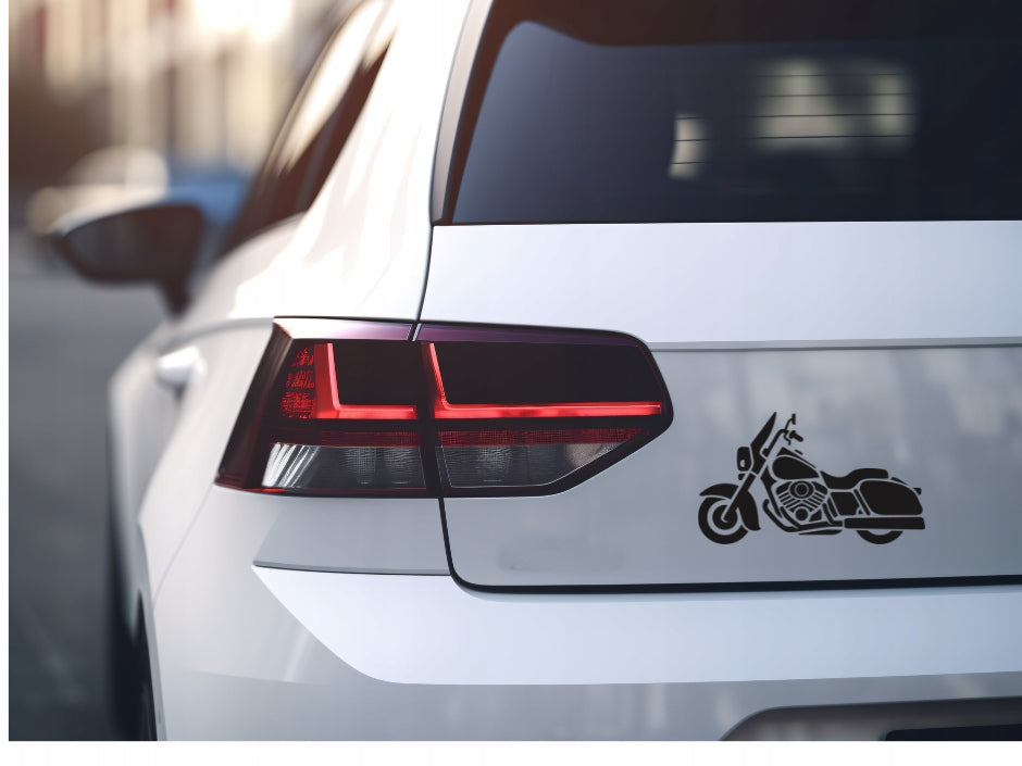 Sticker without background for car Touring motorcycle with trunks 10 x 17,0 cm EAN (GTIN) 5904933321360