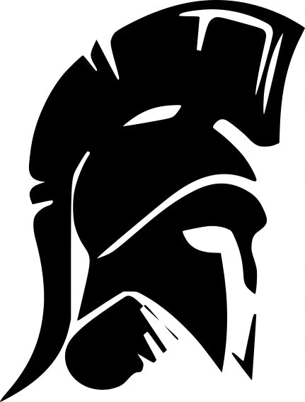 Sticker without background for car WARRIOR HELMET GLADIATOR 18 x 13,7 cm