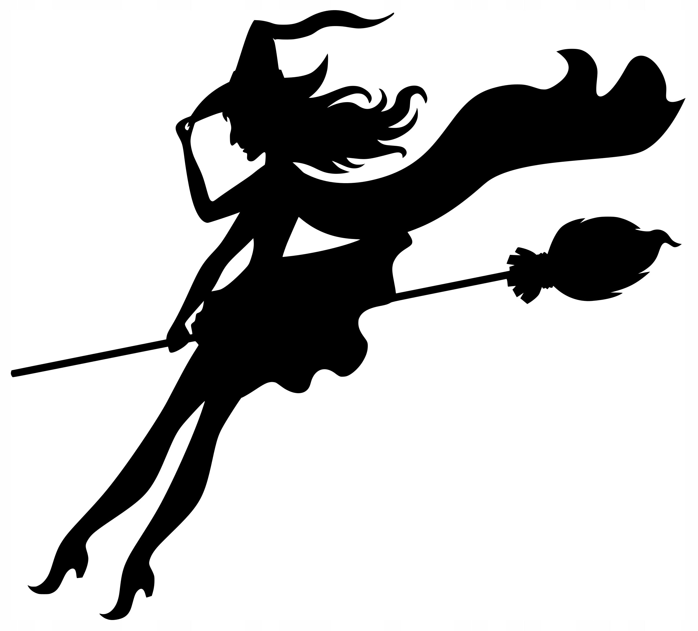 Sticker without background for car WITCH 13 x 14,4 cm
