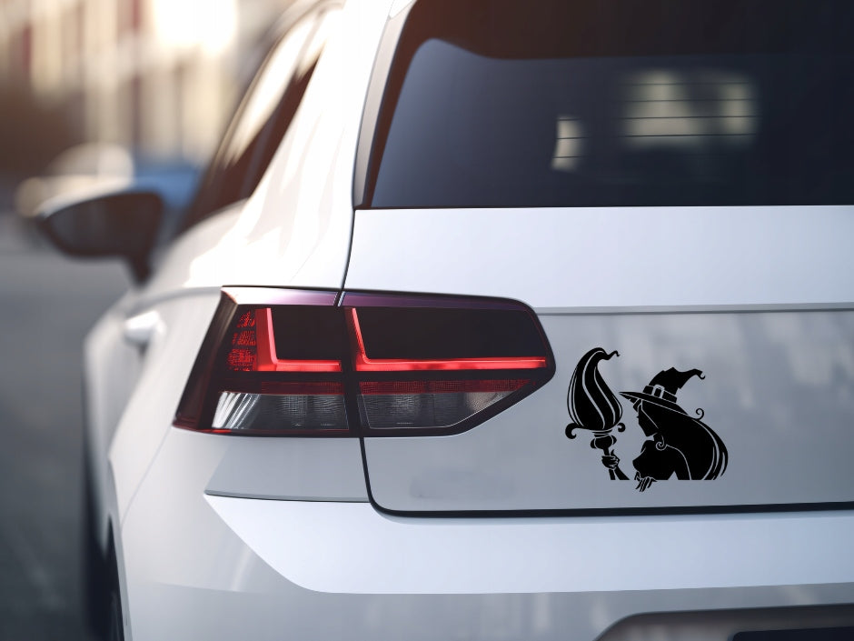 Sticker without background for car WITCH 14 x 15,8 cm Manufacturer's catalog number 0002